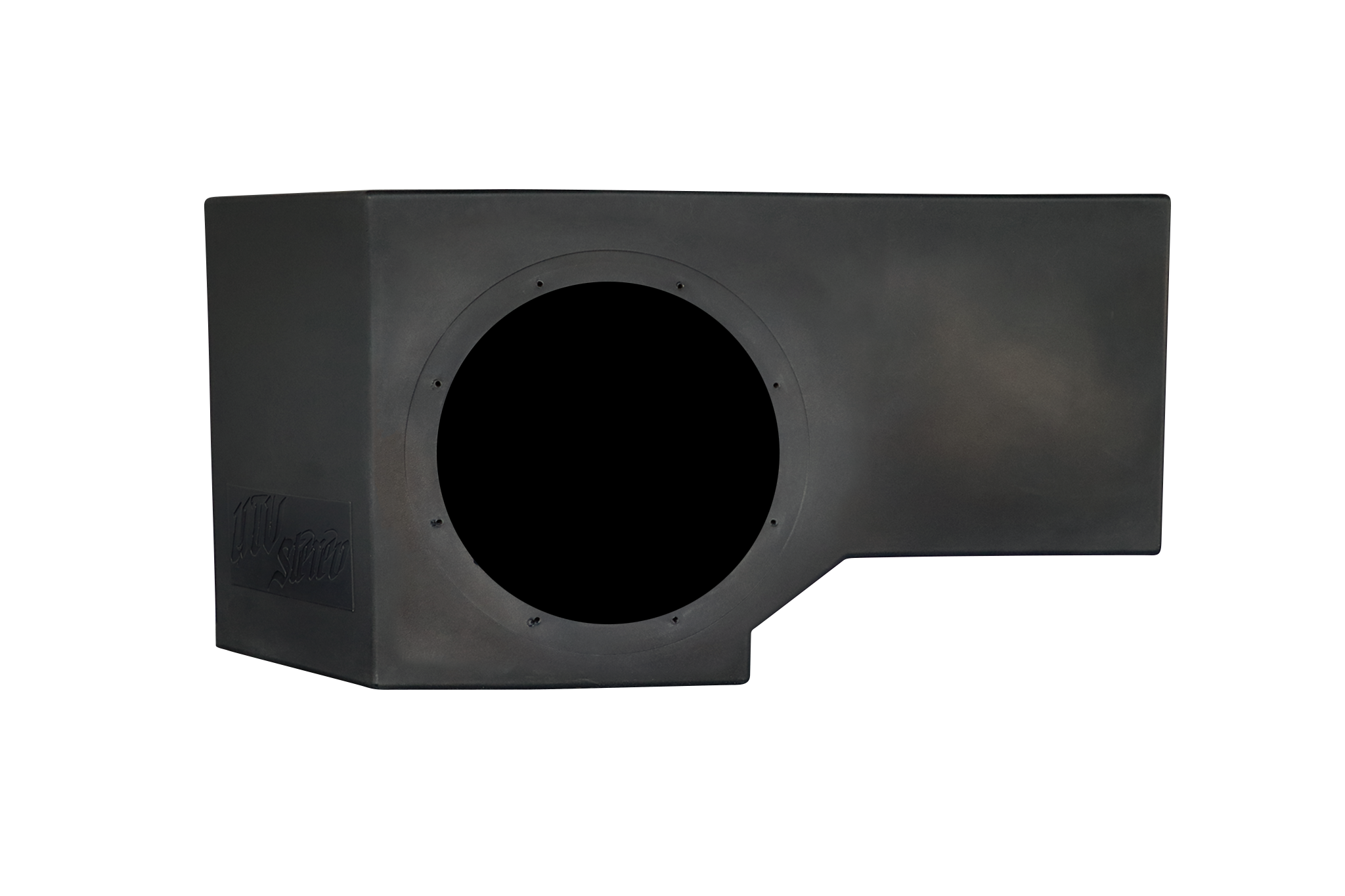 Can-Am® Defender HD11 Vented 10" Rear Passenger Subwoofer Enclosure Unloaded | UTVS-DEF2-VENC-PASS-10-REAR