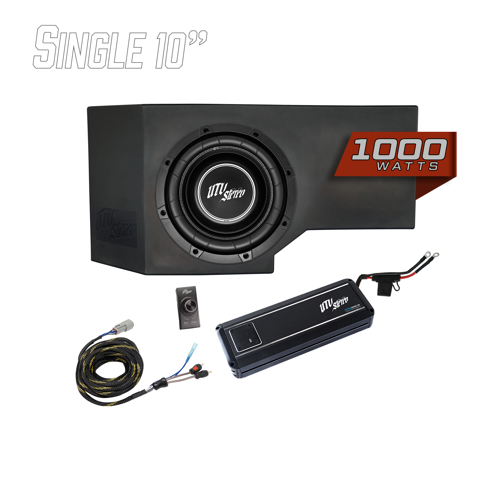 Can-Am® Defender HD11 1000W Single 10" Subwoofer Kit | UTVS-DEF2-1000-1-GO