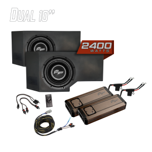 Can-Am® Defender HD11 2400W Dual 10" Subwoofer Kit | UTVS-DEF2-2400-2-GO
