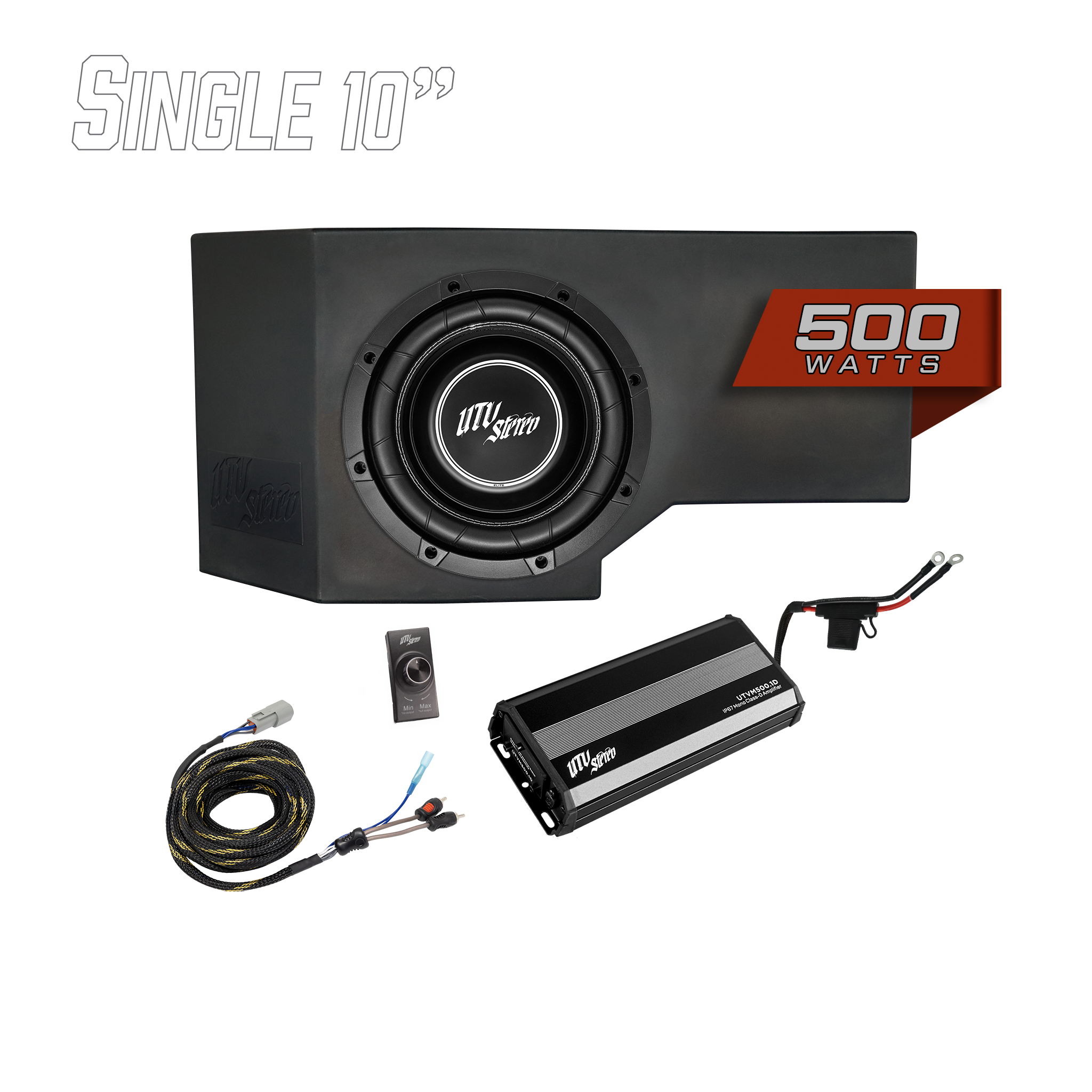 Can-Am® Defender HD11 500W Single 10" Subwoofer Kit | UTVS-DEF2-500-1-GO