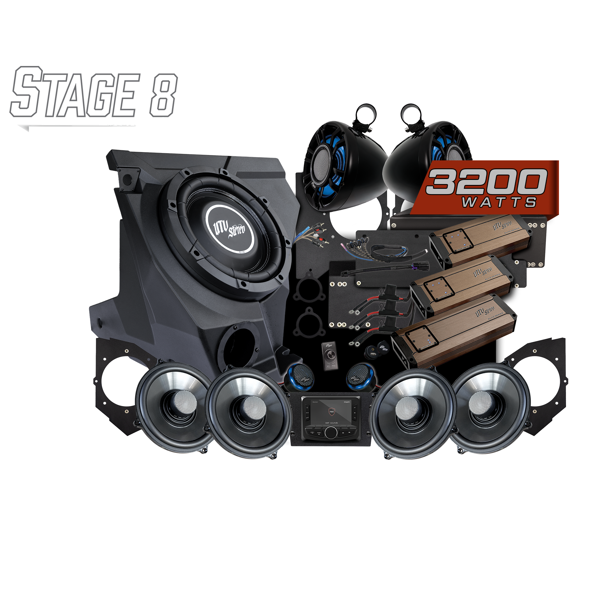 KAWASAKI® TERYX H2 Elite Stage 8 Stereo Kit | UTVS-H2-S8