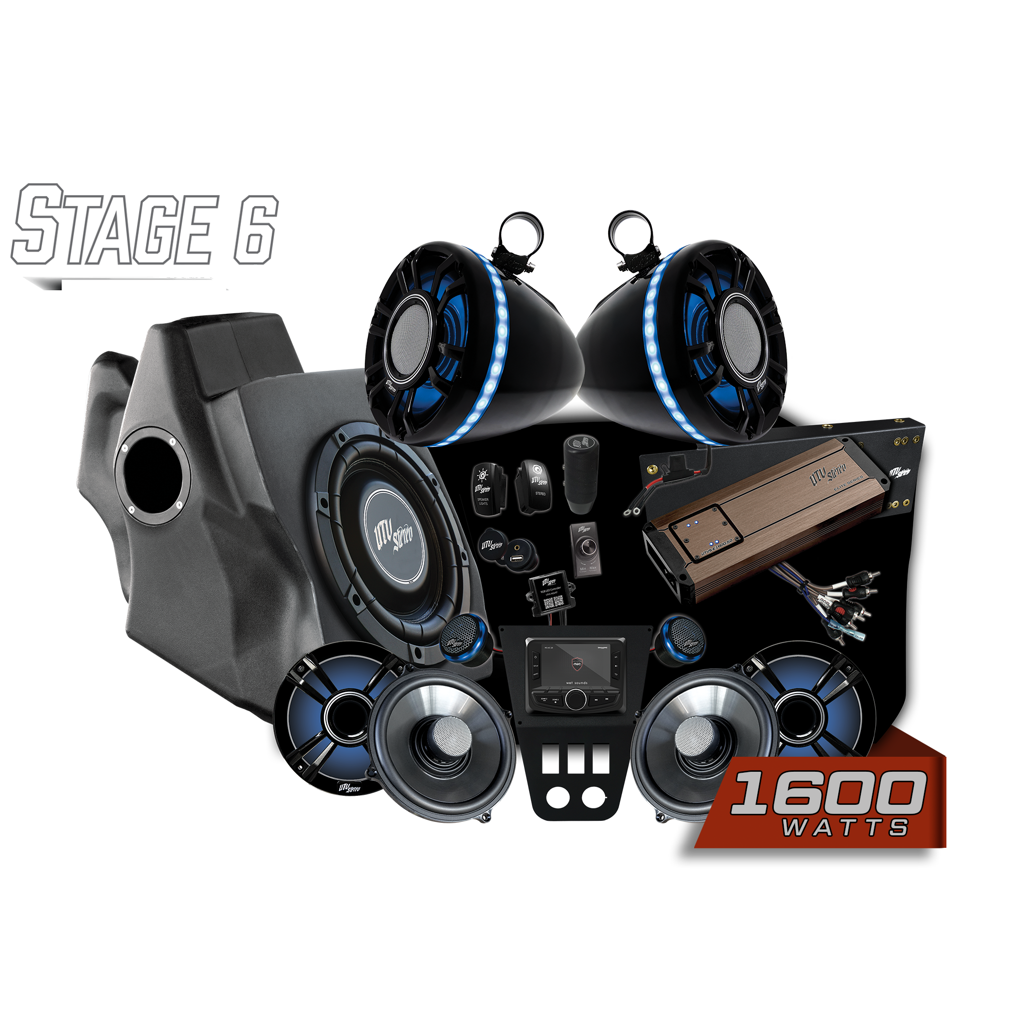 '20-'24 RZR® Pro Series Elite Stage 6 Stereo Kit | UTVS-PRO-S6-E