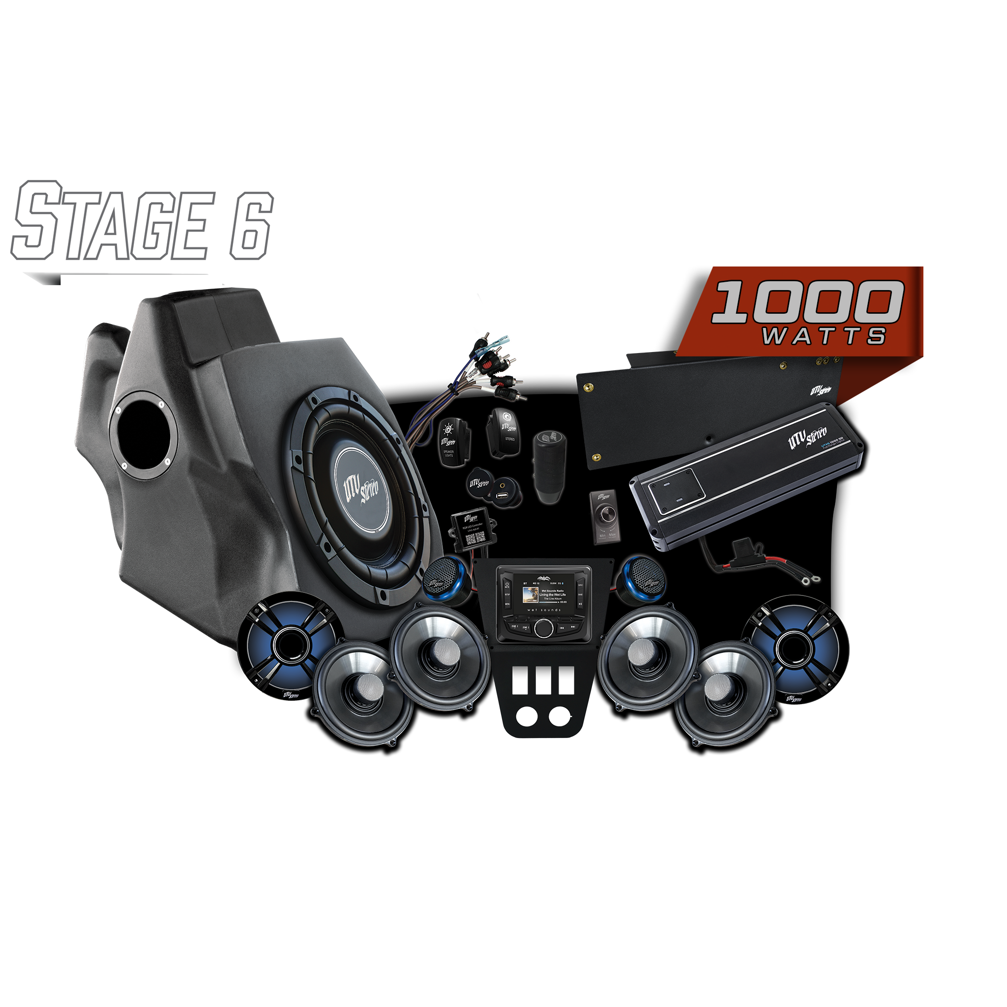 '20-'24 RZR® Pro Series Signature Stage 6 Stereo Kit | UTVS-PRO-S6-S