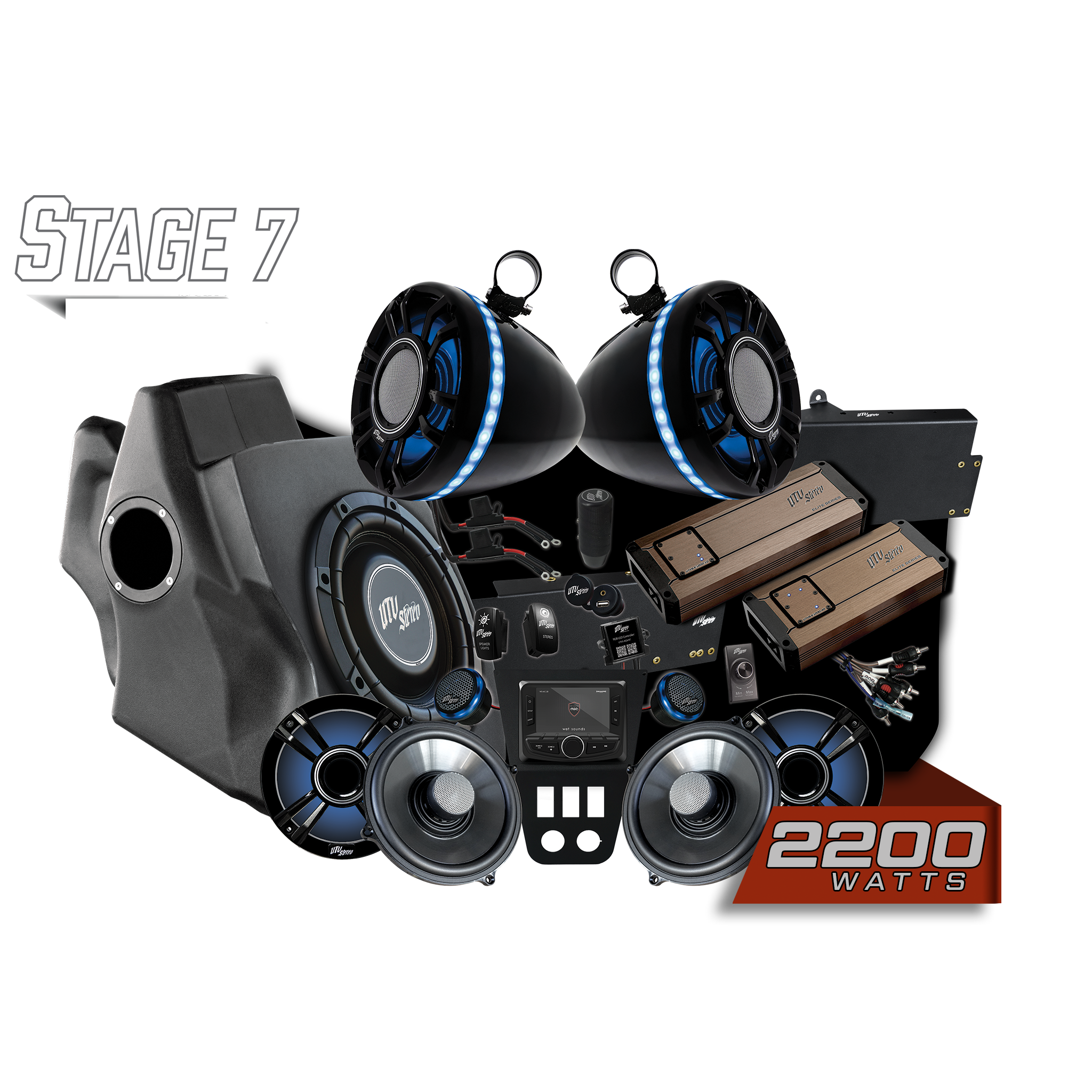 '20-'24 RZR® Pro Series Elite Stage 7 Stereo Kit | UTVS-PRO-S7-E