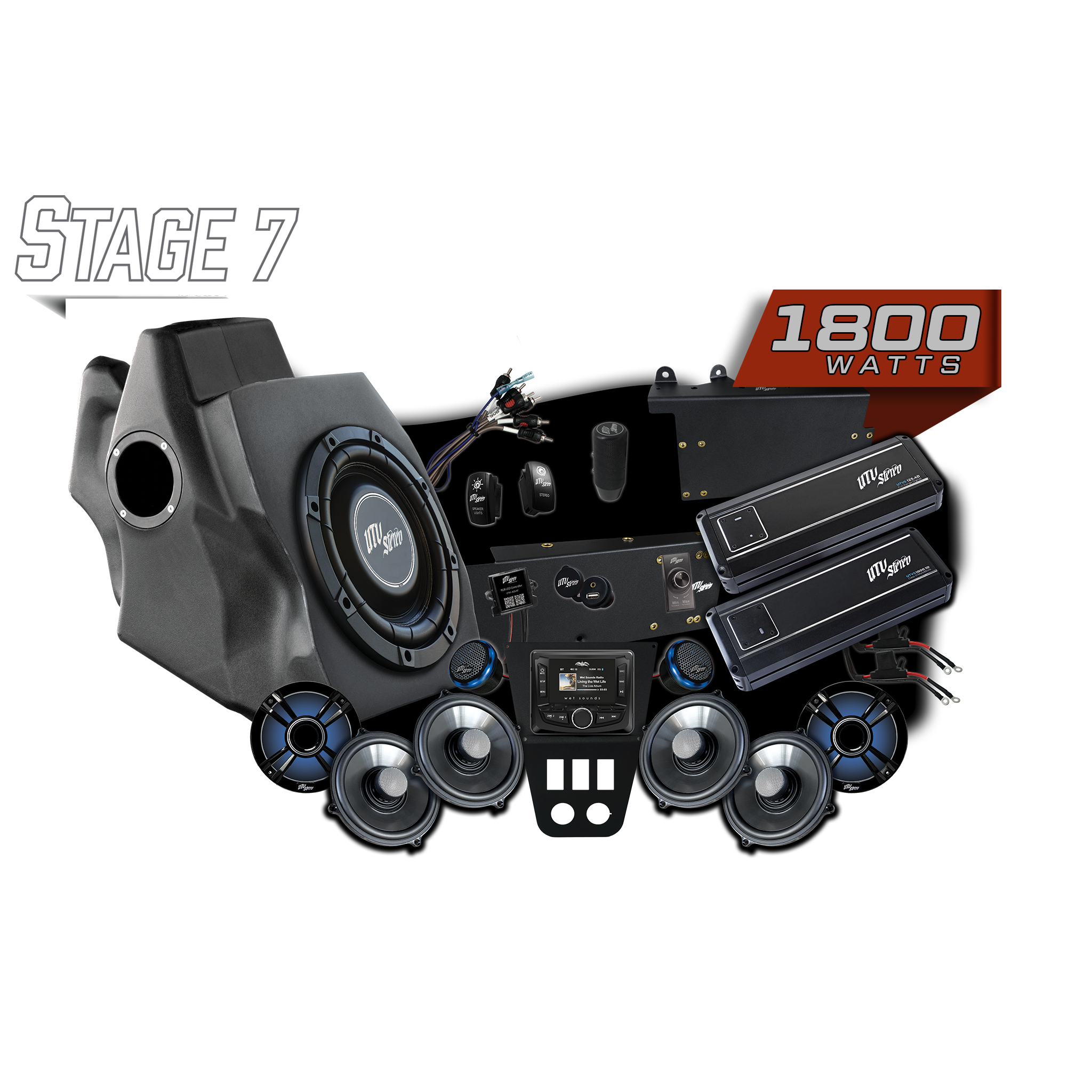 '20-'24 RZR® Pro Series Signature Stage 7 Stereo Kit | UTVS-PRO-S7-S
