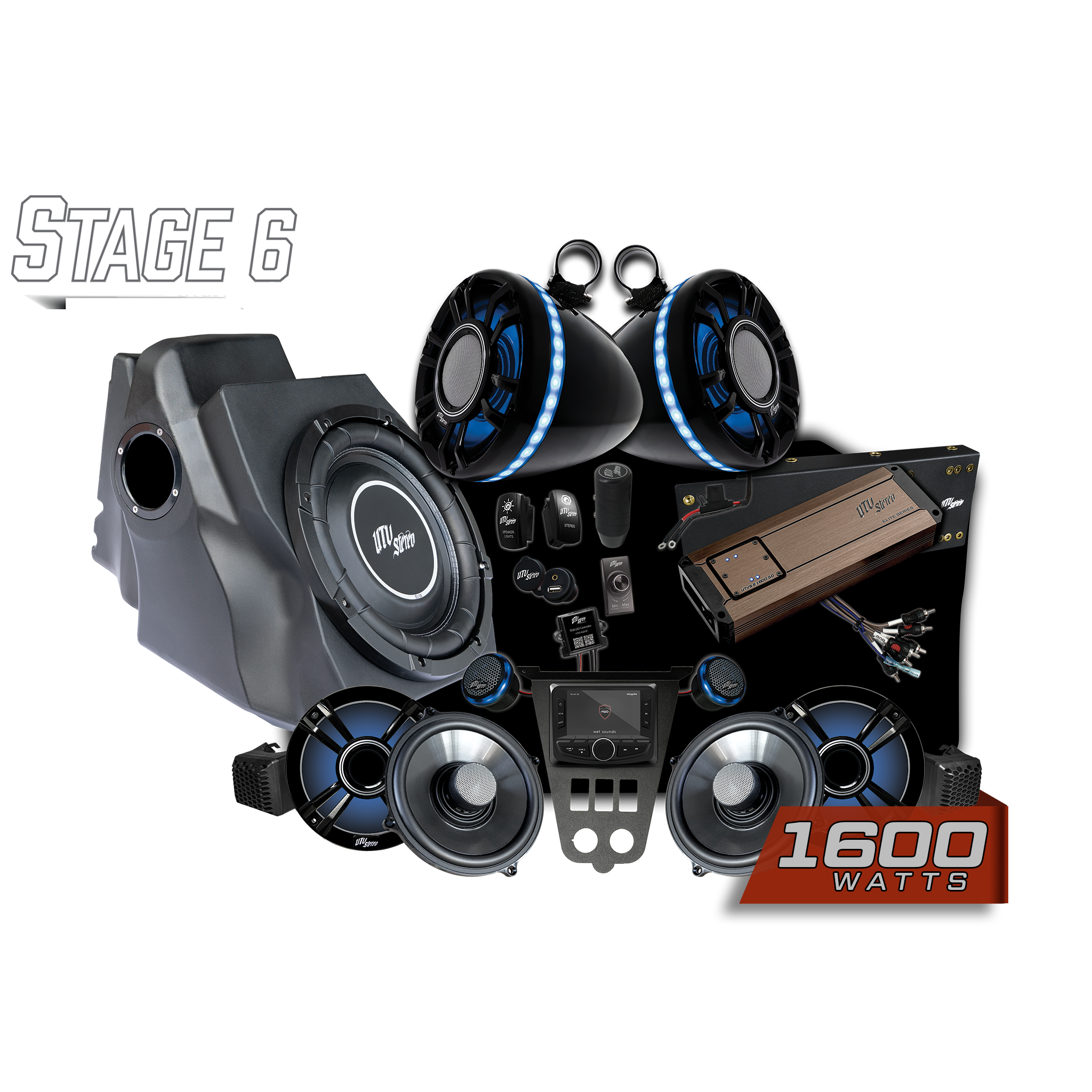 '25-'26 RZR® Pro Series Elite Stage 6 Stereo Kit | UTVS-PRO2-S6-E