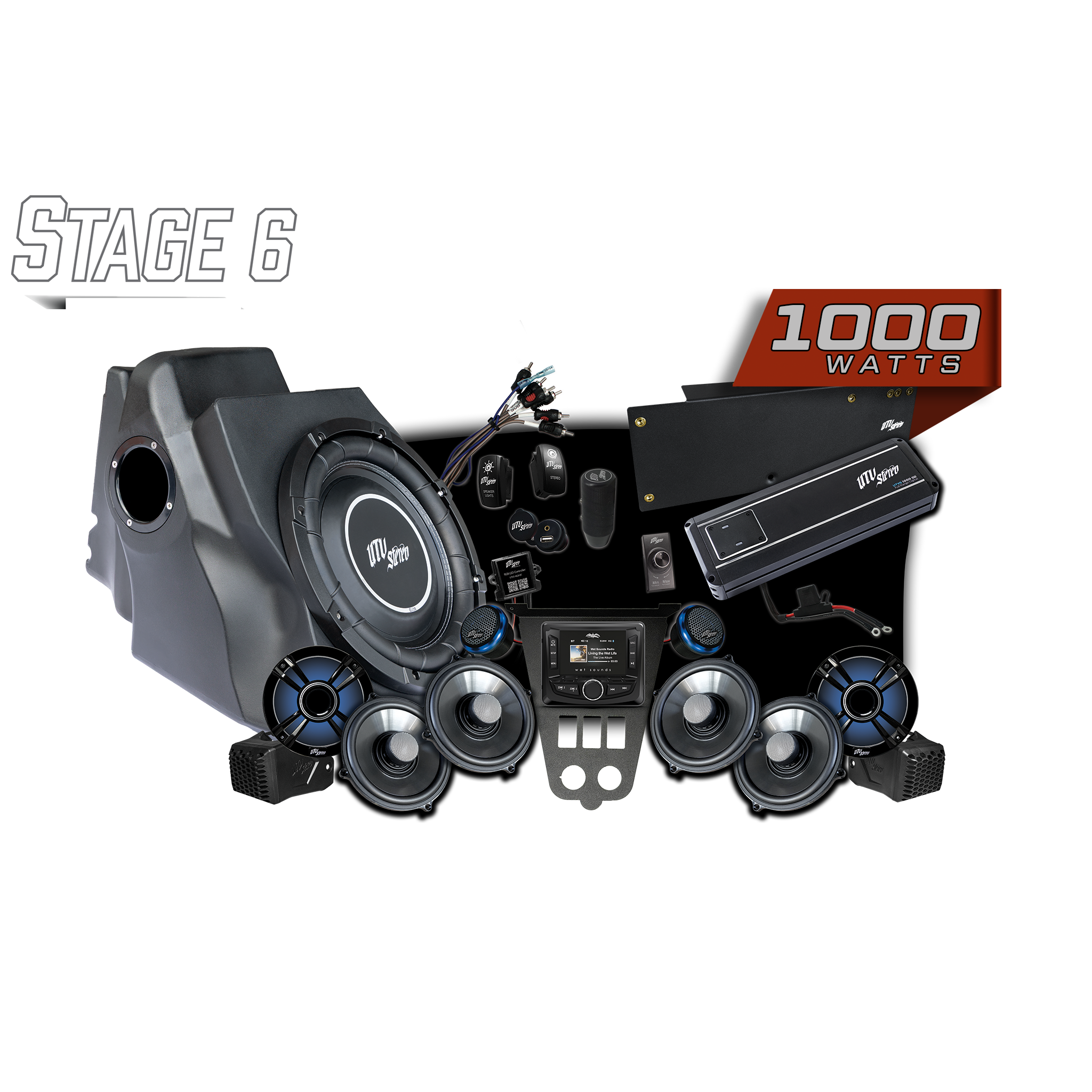 '25-'26 RZR® Pro Series Signature Stage 6 Stereo Kit | UTVS-PRO2-S6-S