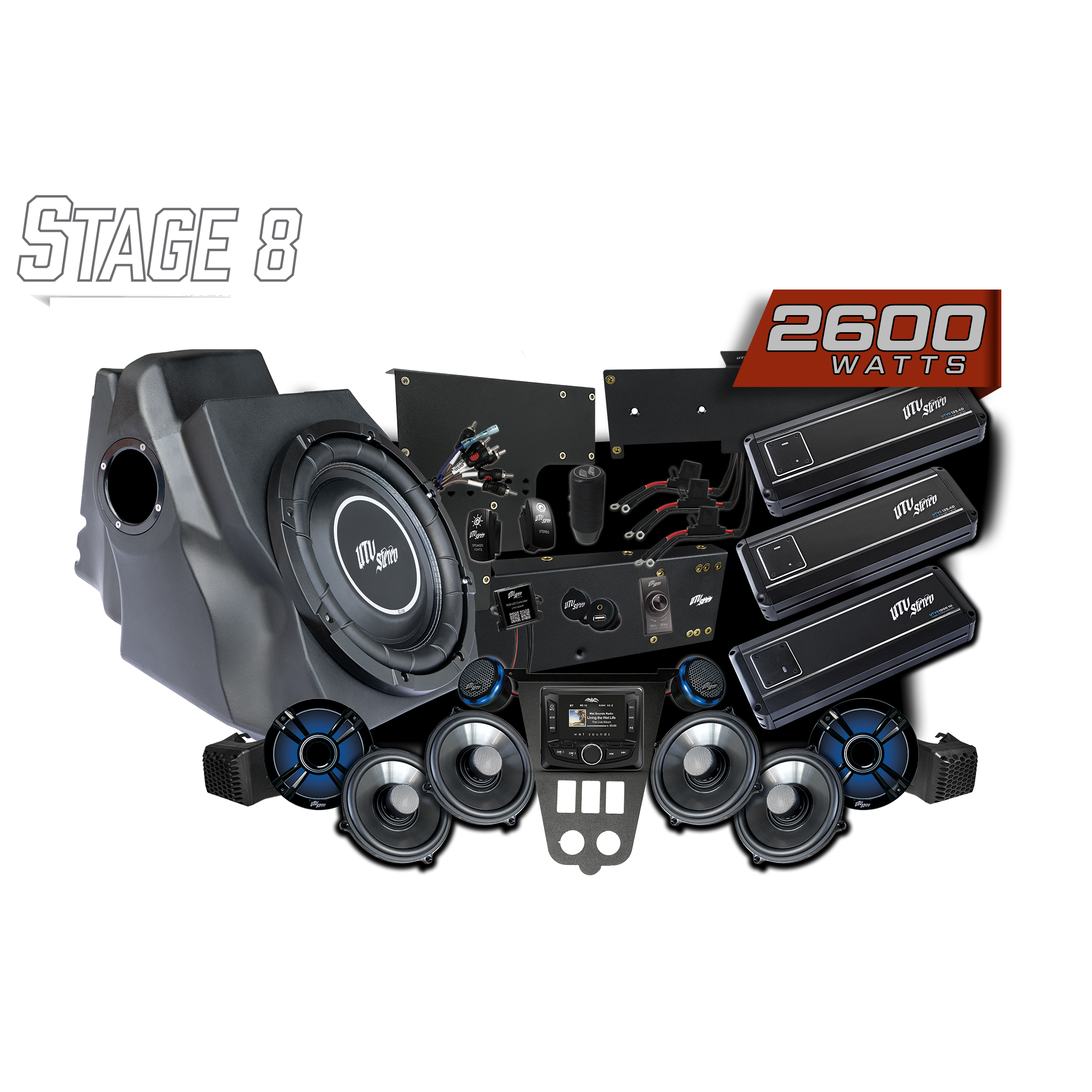 '25-'26 RZR® Pro Series Signature Stage 8 Stereo Kit | UTVS-PRO2-S8-S