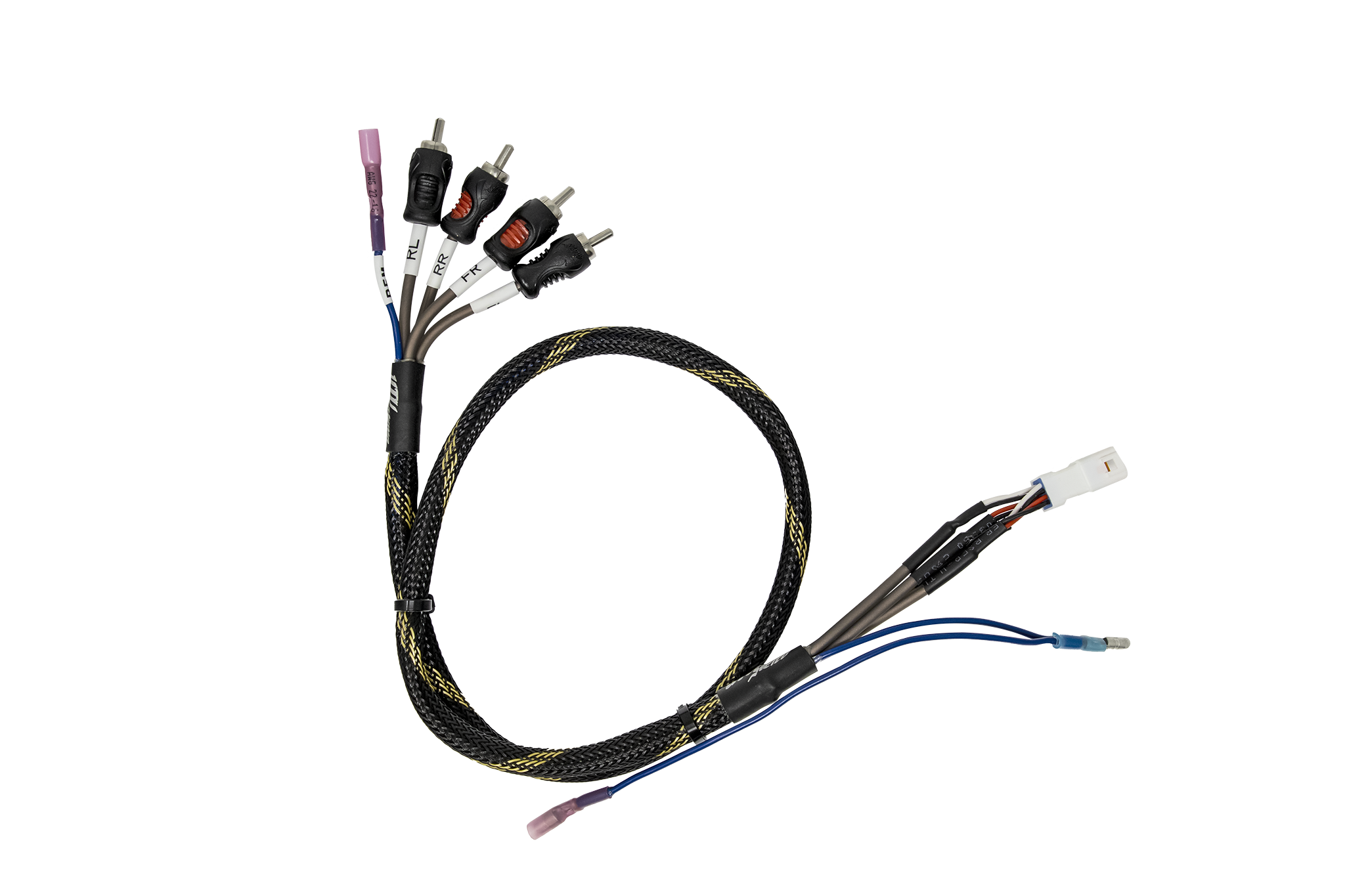 Can-Am® Defender HD11 BRP GO! Front & Rear RCA Output Harness + Remote | UTVS-DEF2-GO-RCA-OUT