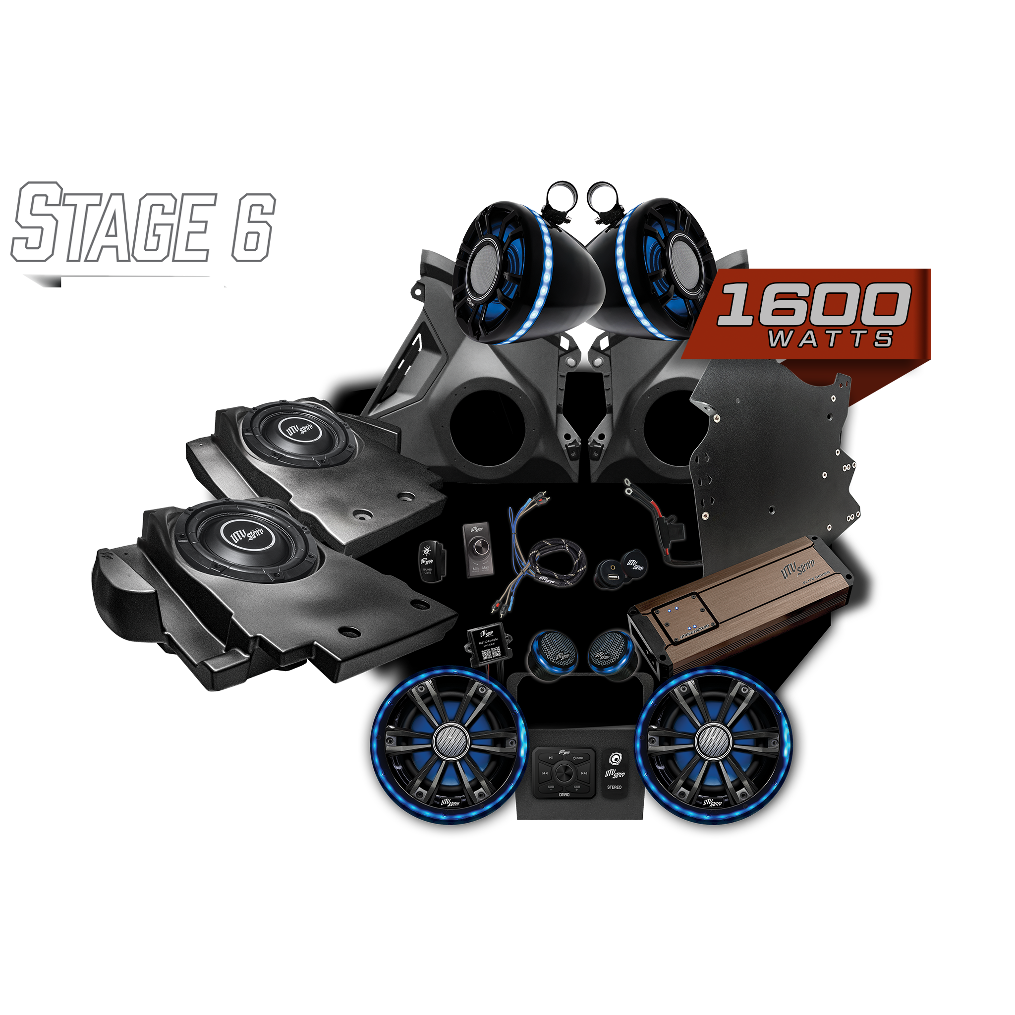 Can-Am® Maverick R Elite Series Stage 6 Stereo Kit | UTVS-R-S6-E