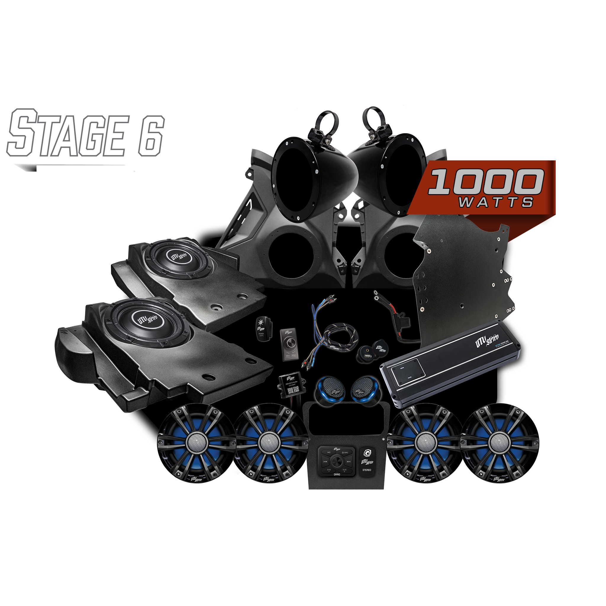 Can-Am® Maverick R Signature Series Stage 6 Stereo Kit | UTVS-R-S6-S