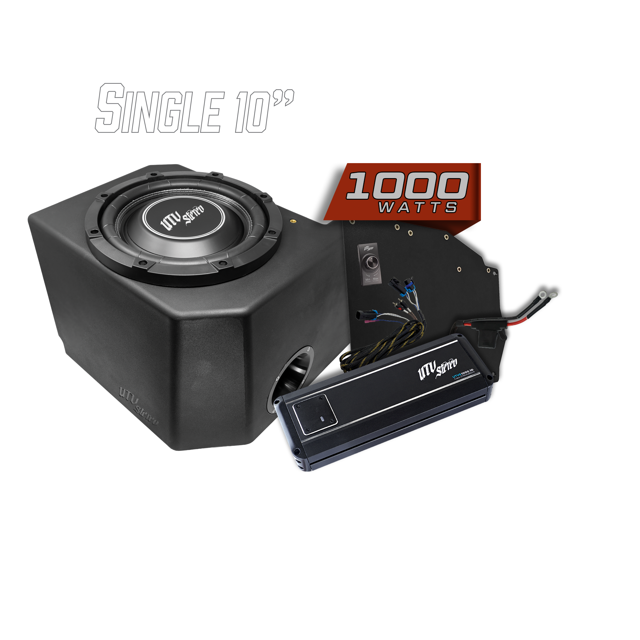 Polaris® Ranger 1000W Single 10" Subwoofer Kit | UTVS-RNG-SUB-1000-1