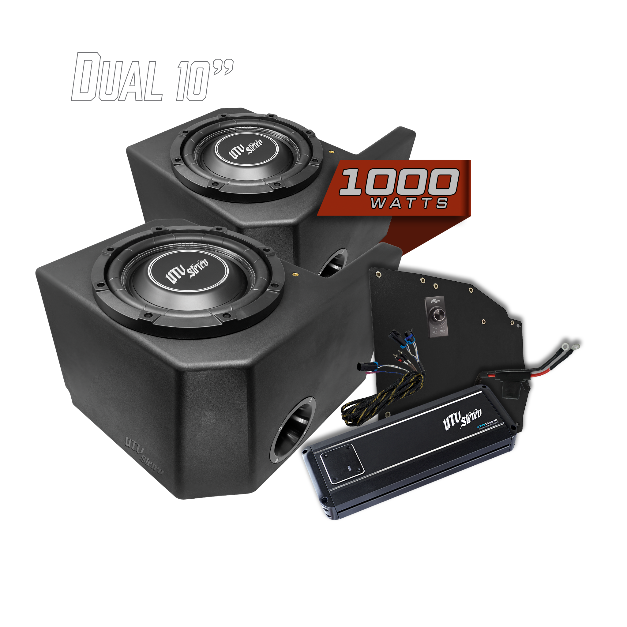 Polaris® Ranger 1000W Dual 10" Subwoofer Kit | UTVS-RNG-SUB-1000-2