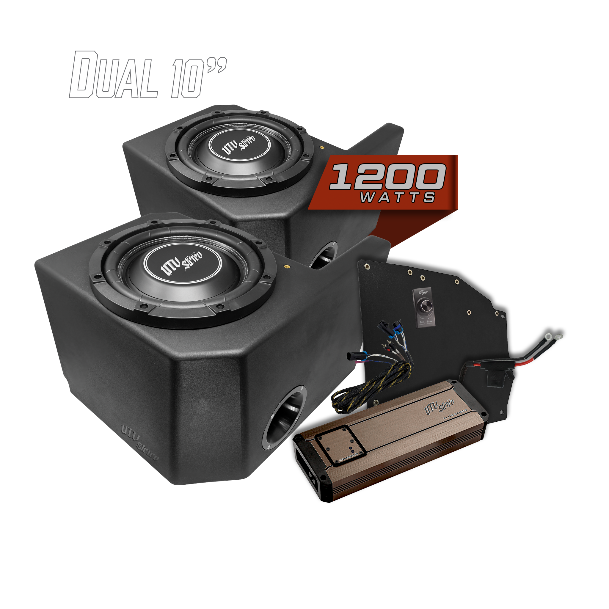 Polaris® Ranger 1200W Dual 10" Subwoofer Kit | UTVS-RNG-SUB-1200-2