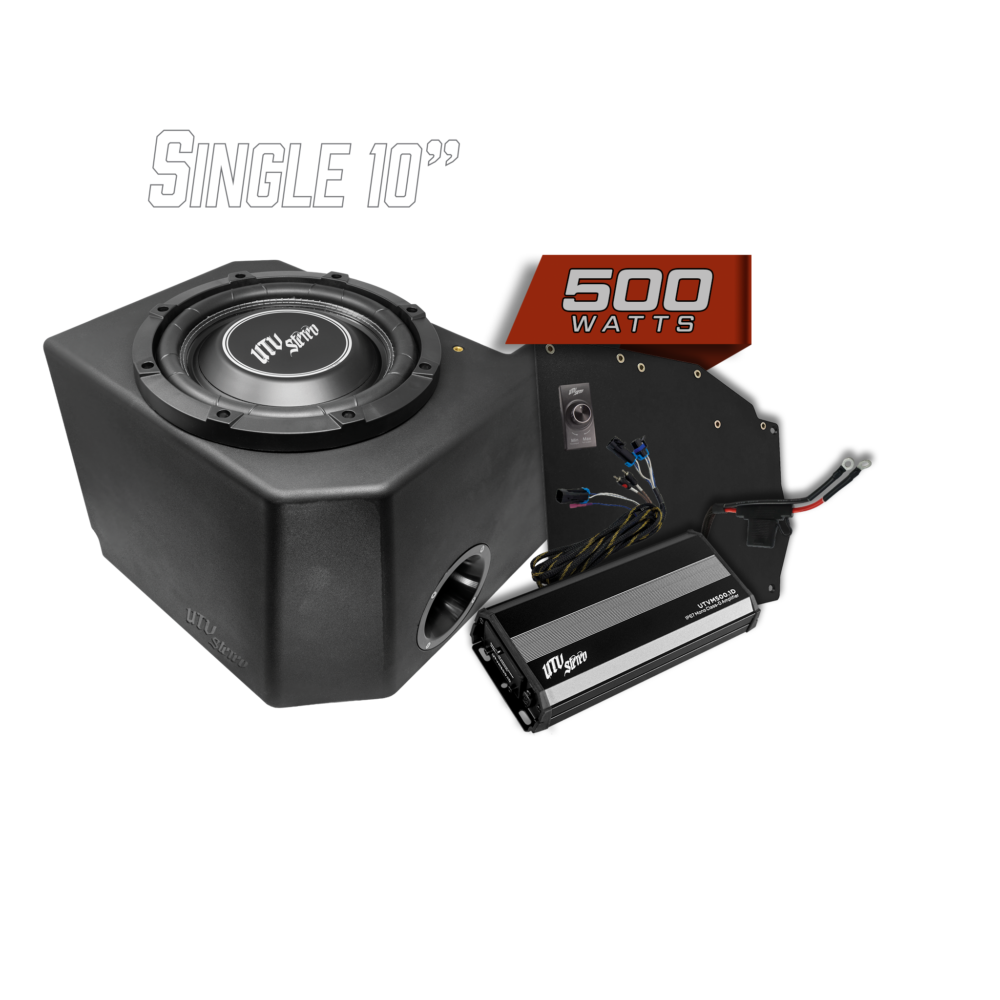 Polaris® Ranger 500W Single 10" Subwoofer Kit | UTVS-RNG-SUB-500-1