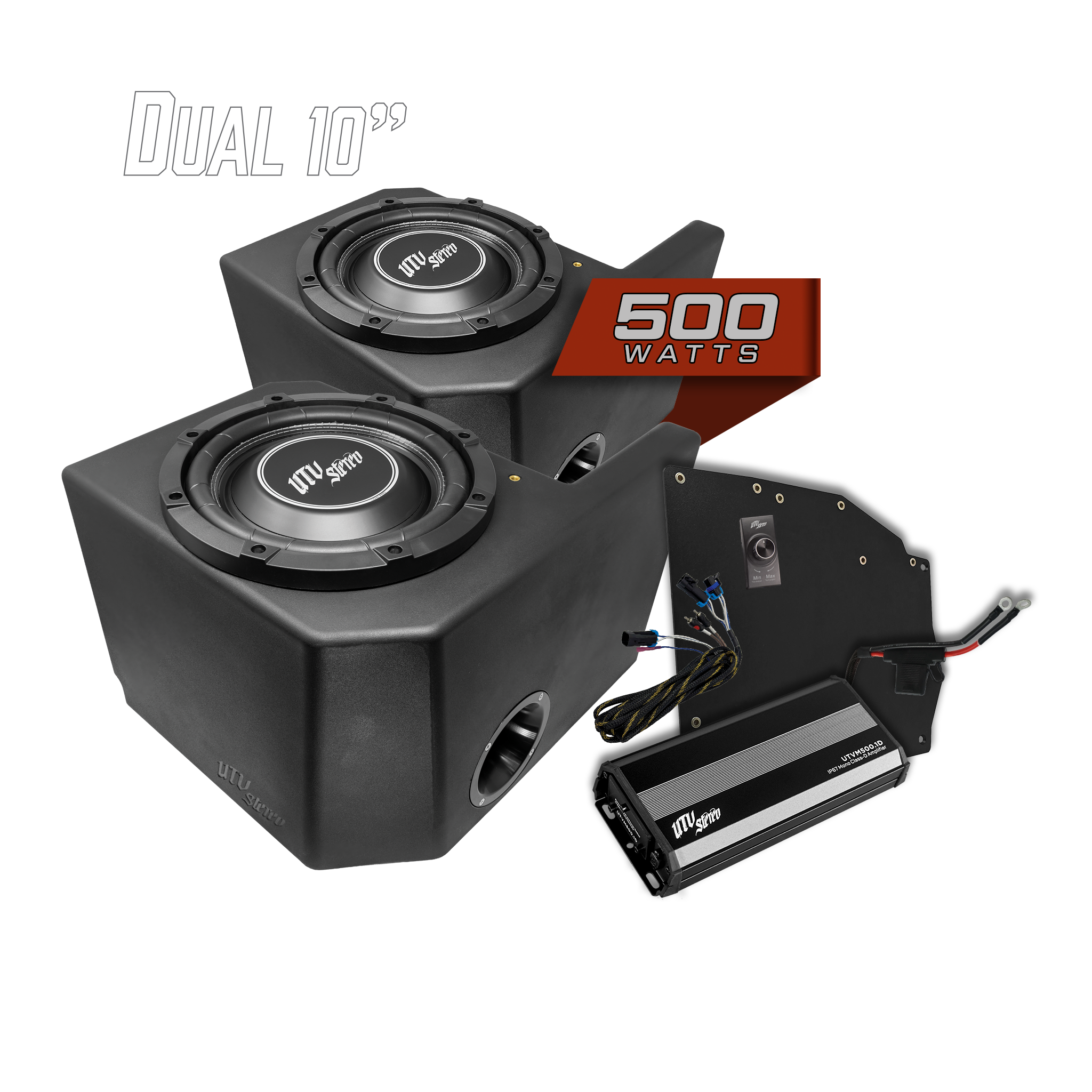Polaris® Ranger 500W Dual 10" Subwoofer Kit | UTVS-RNG-SUB-500-2
