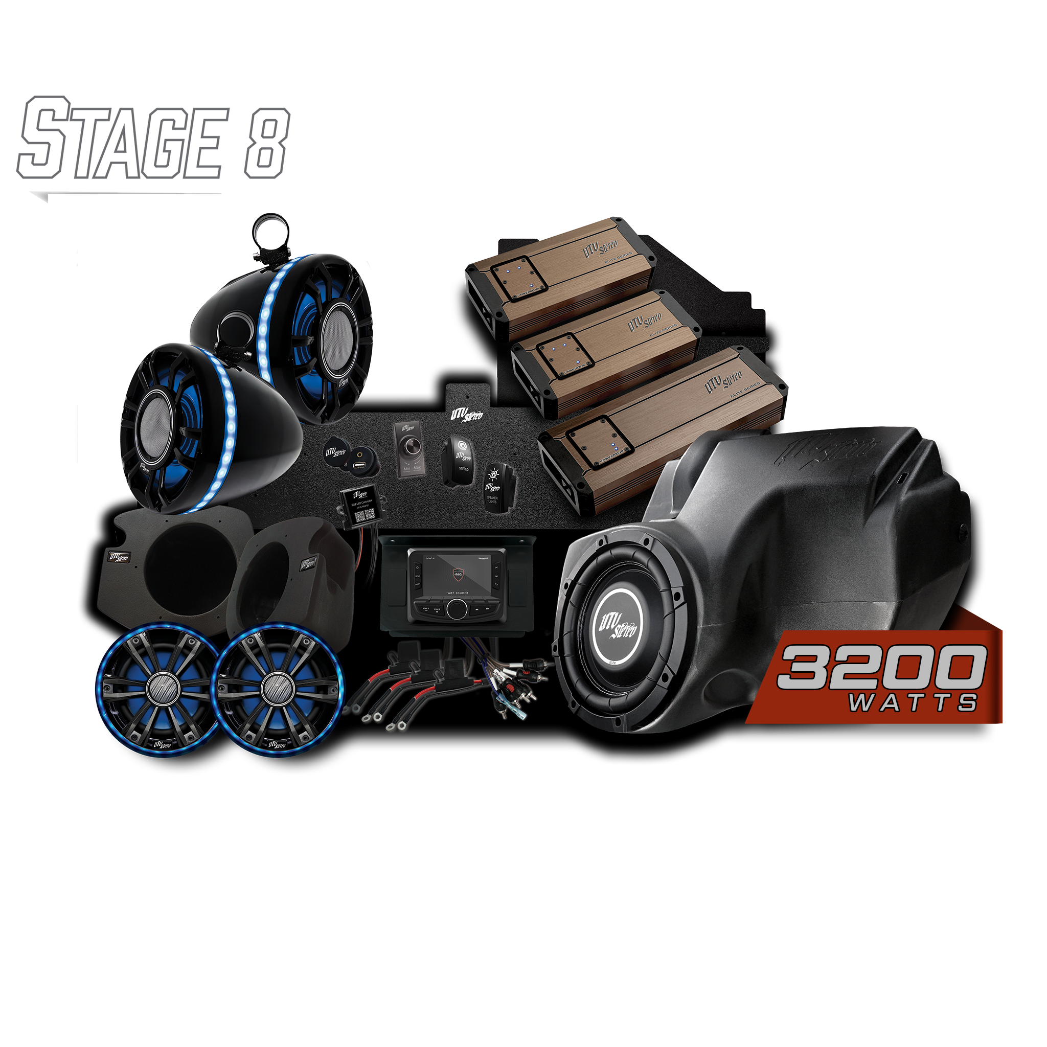 RZR® Elite Series Stage 8 Stereo Kit | UTVS-RZR-S8-E