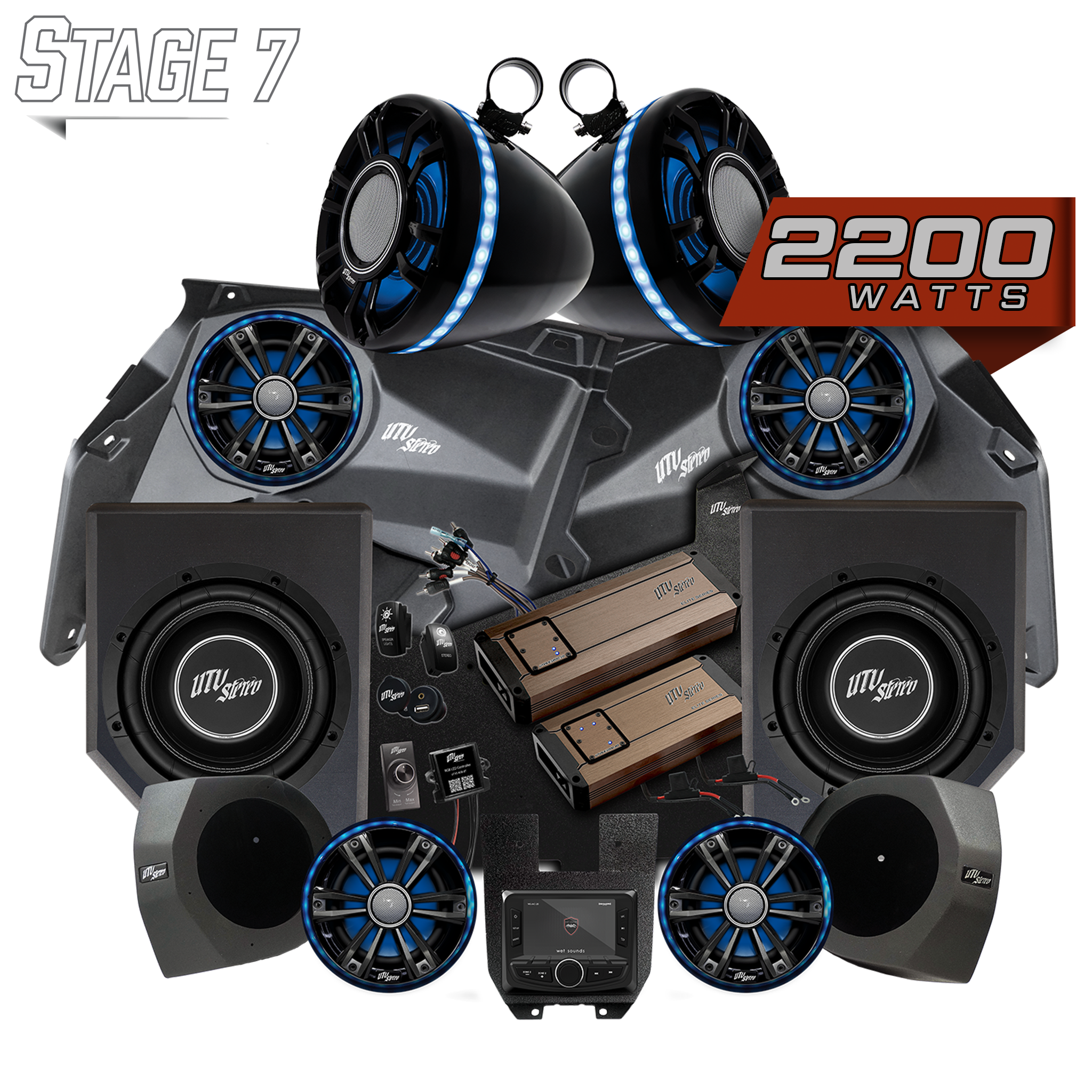 Can-Am® X3 Elite Series Stage 7 Stereo Kit | UTVS-X3-S7-E