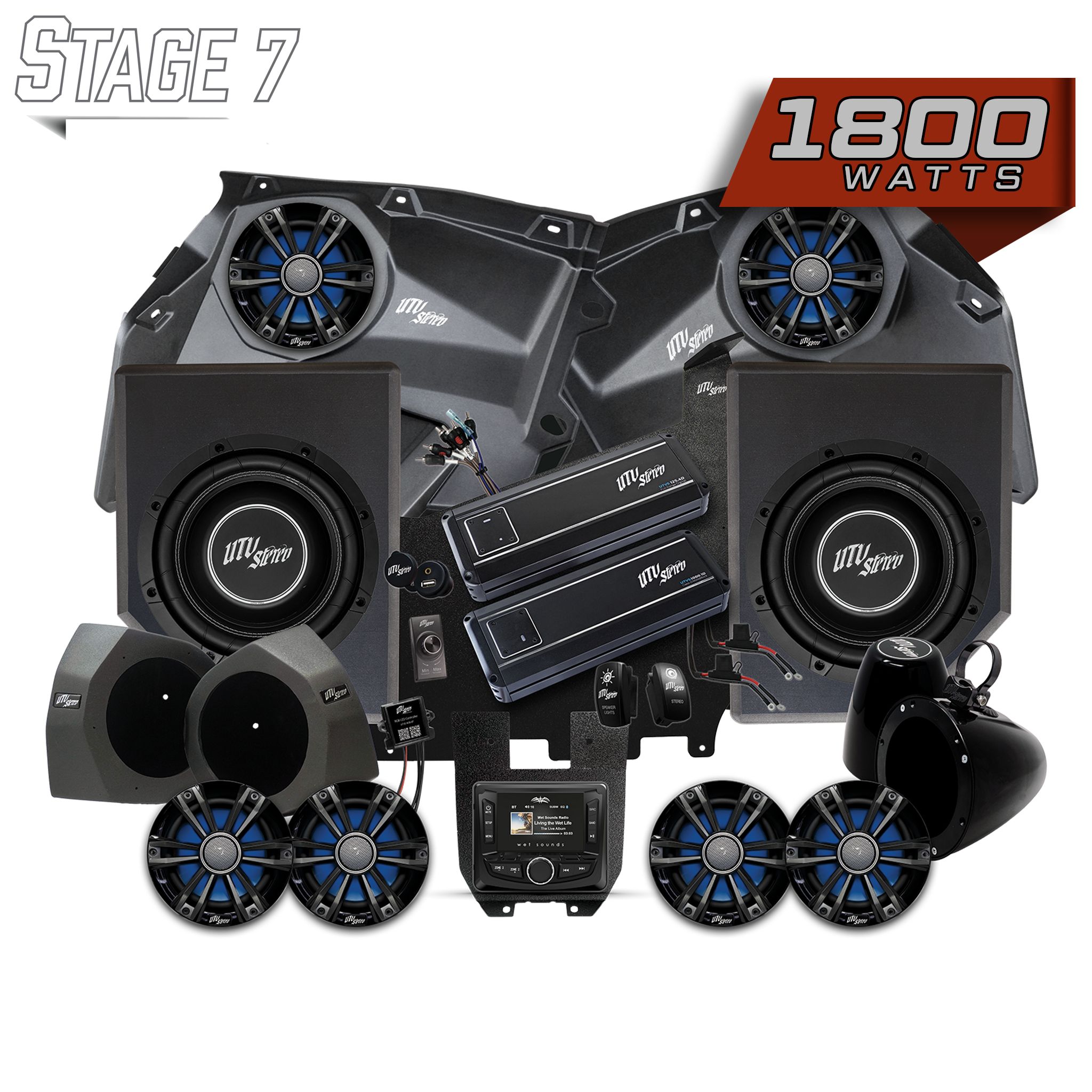 Can-Am® X3 Signature Series Stage 7 Stereo Kit | UTVS-X3-S7-S