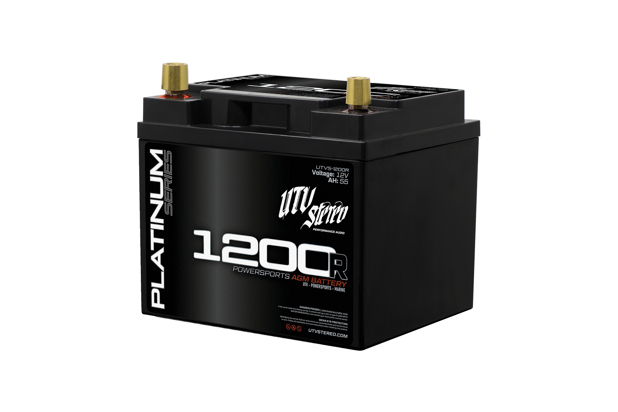 Platinum Series AGM 1200R (REVERSE POLARITY) Battery | UTVS-1200R