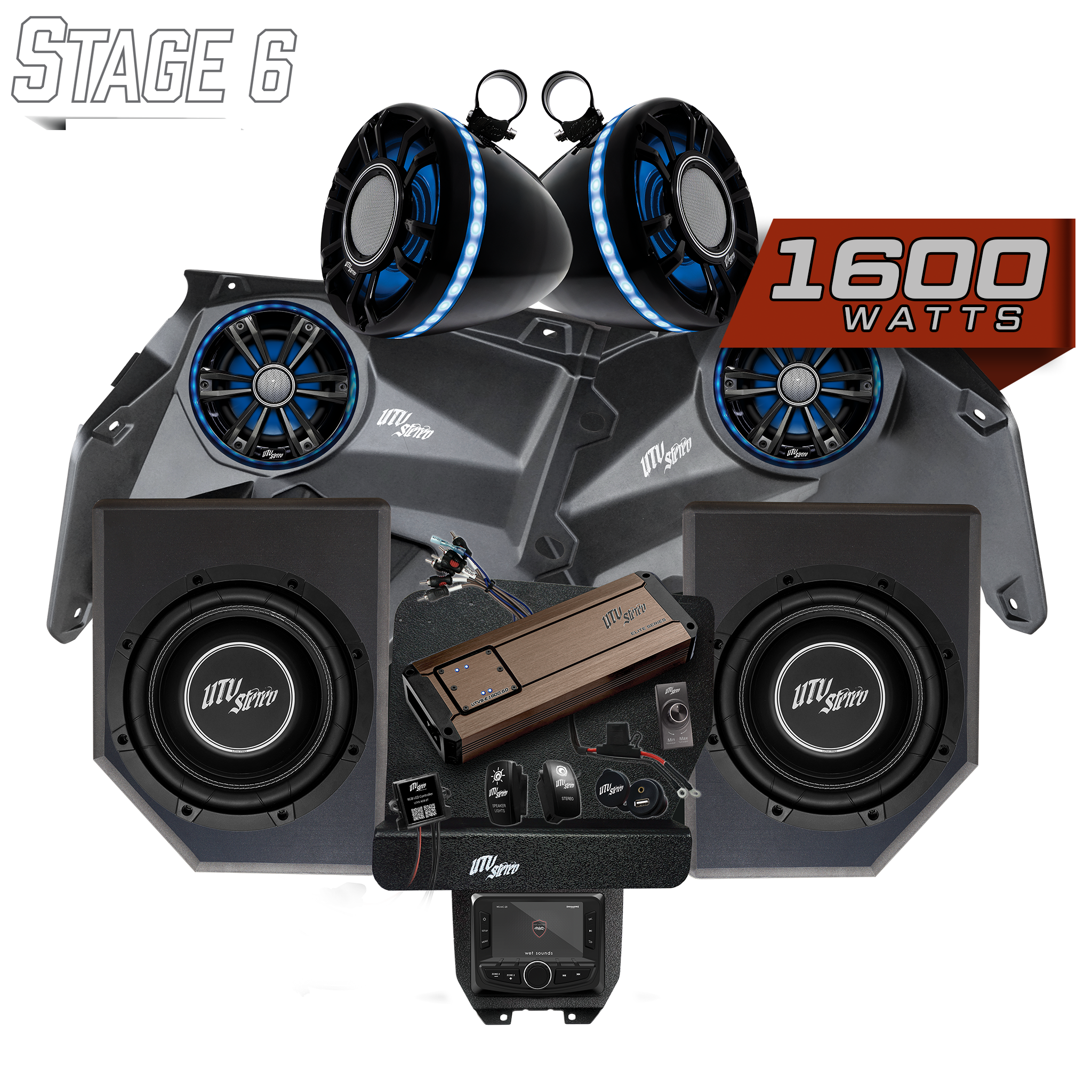 Can-Am® X3 Elite Series Stage 6 Stereo Kit | UTVS-X3-S6-E